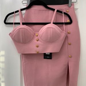 BNWT Fashion Nova Bandage Skirt Set